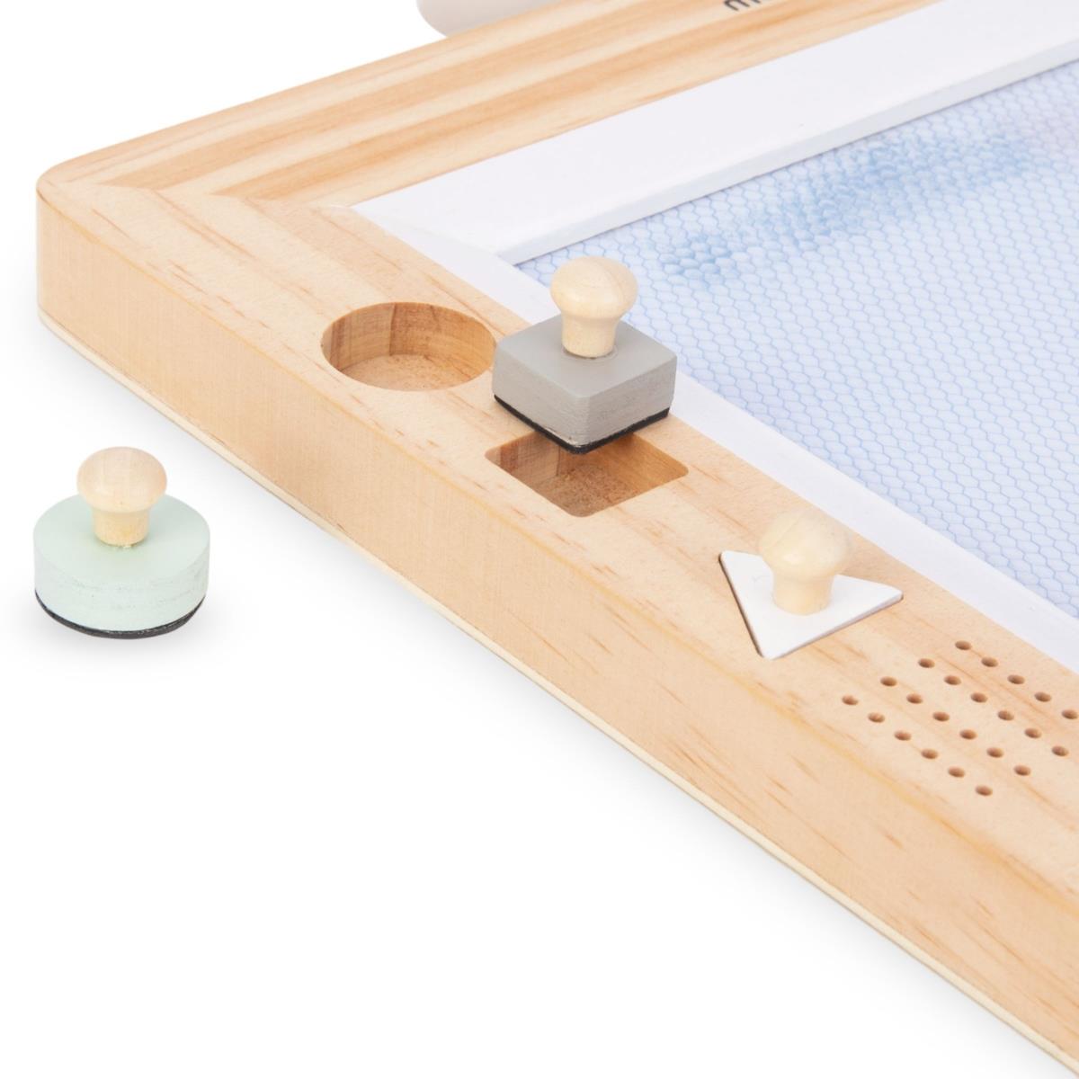 Koka albums ar zīmogiem - rasējamais dēlis