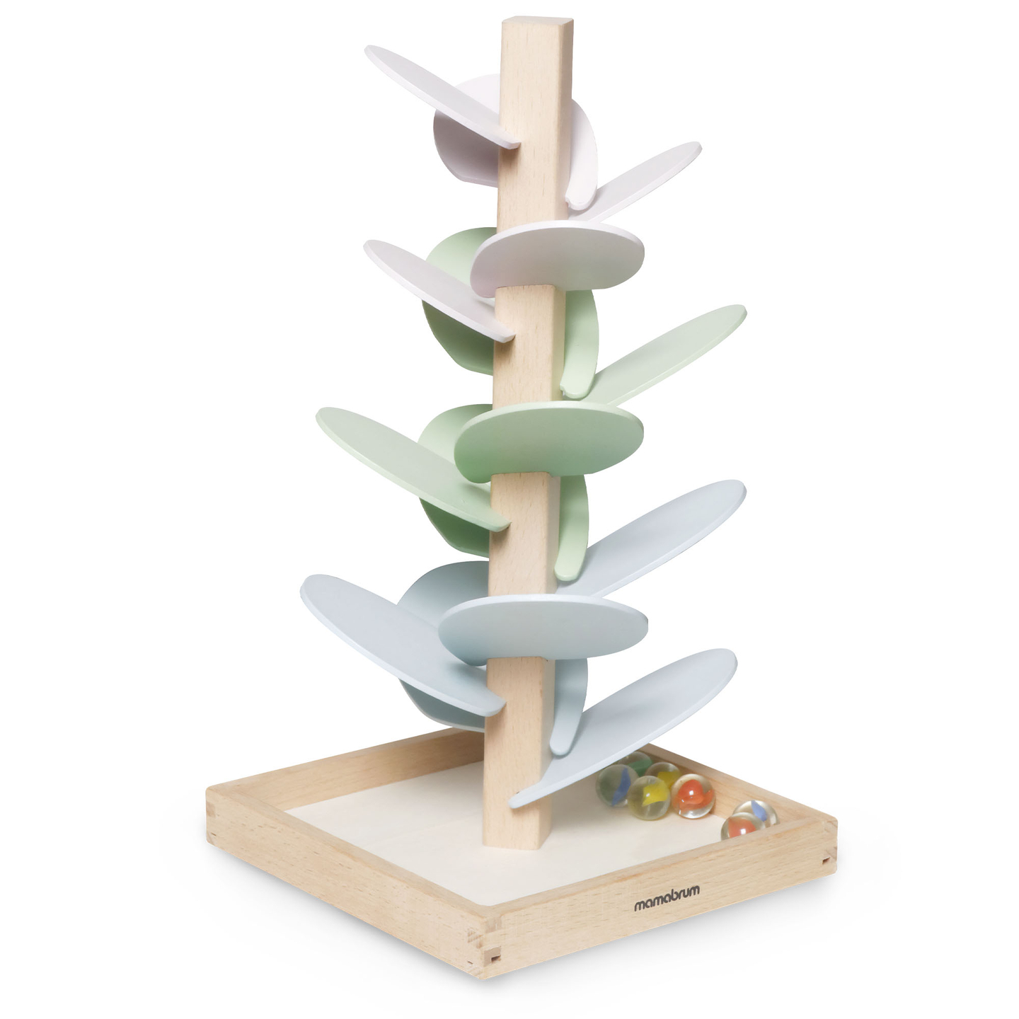 Koka kulodroms - skaņas koks ar bumbiņām