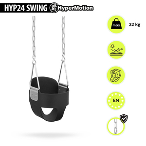 Bērniem paredzētās ķēdes šūpoles HyperMotion ar augstu atzveltni