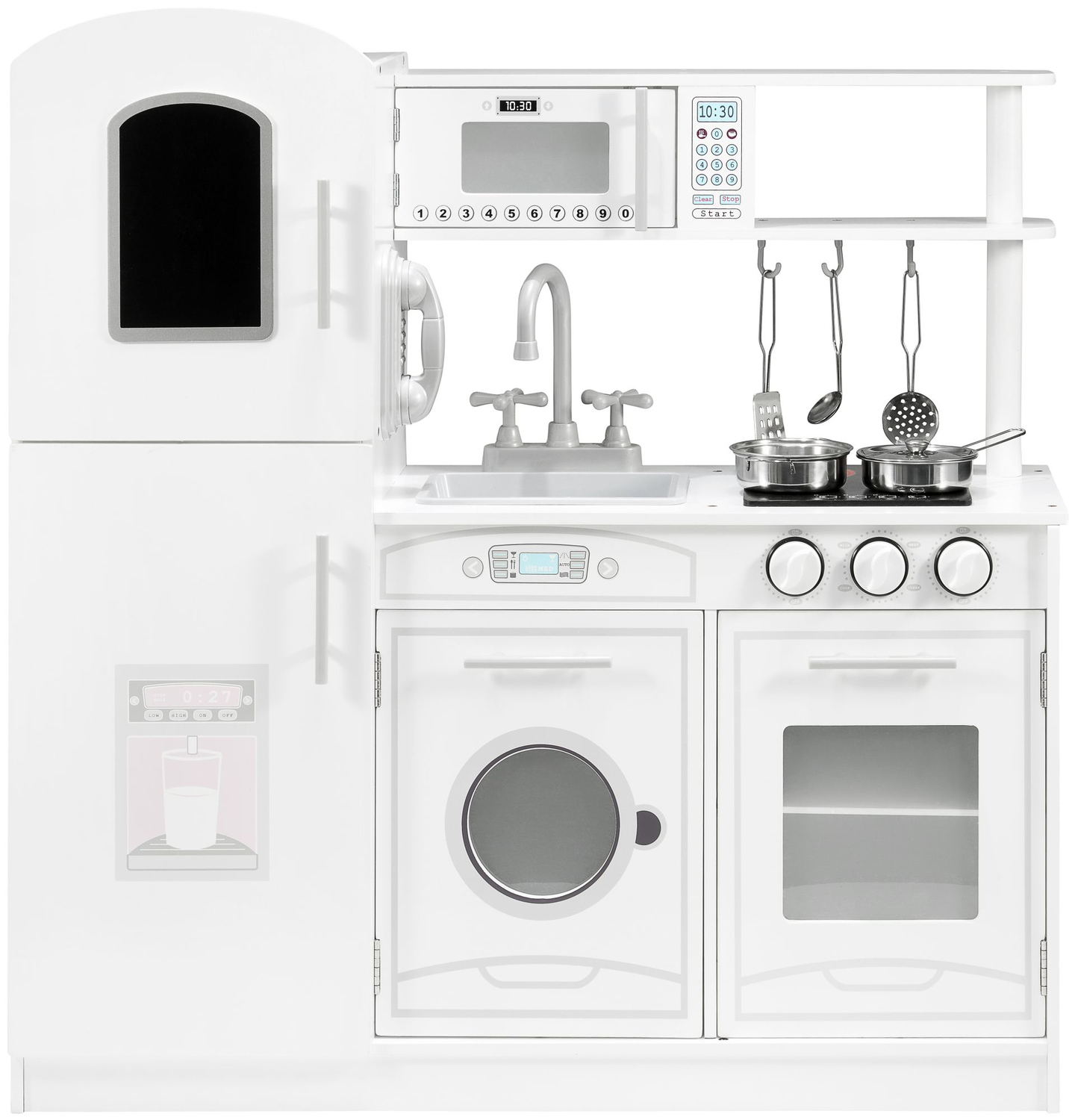 Lieli koka virtuves piederumi un priekšauts