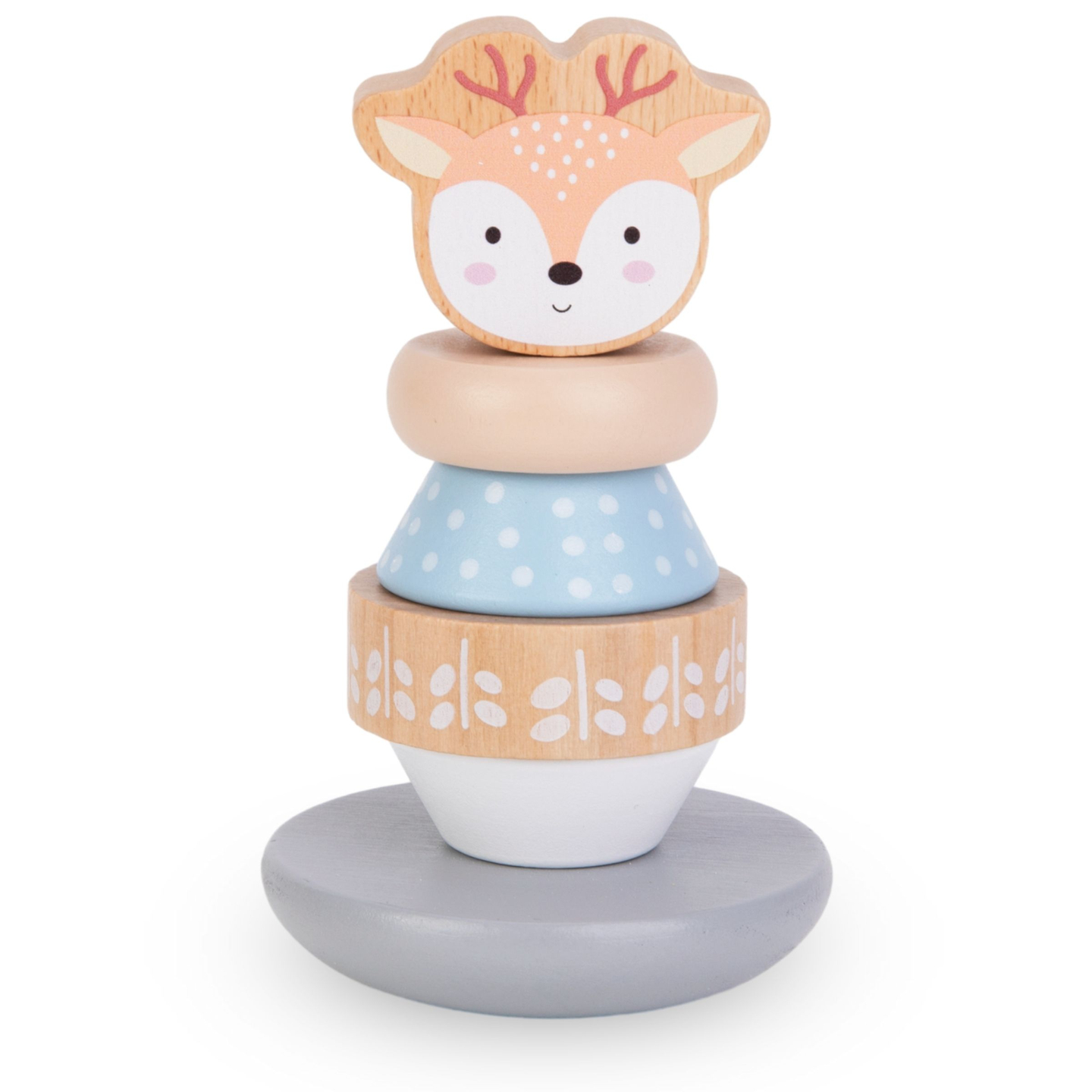 Koka rotaļlietu komplekts - krāsains pārīšu komplekts, piramīda "Brieži", šķirotājs "Pingvīns