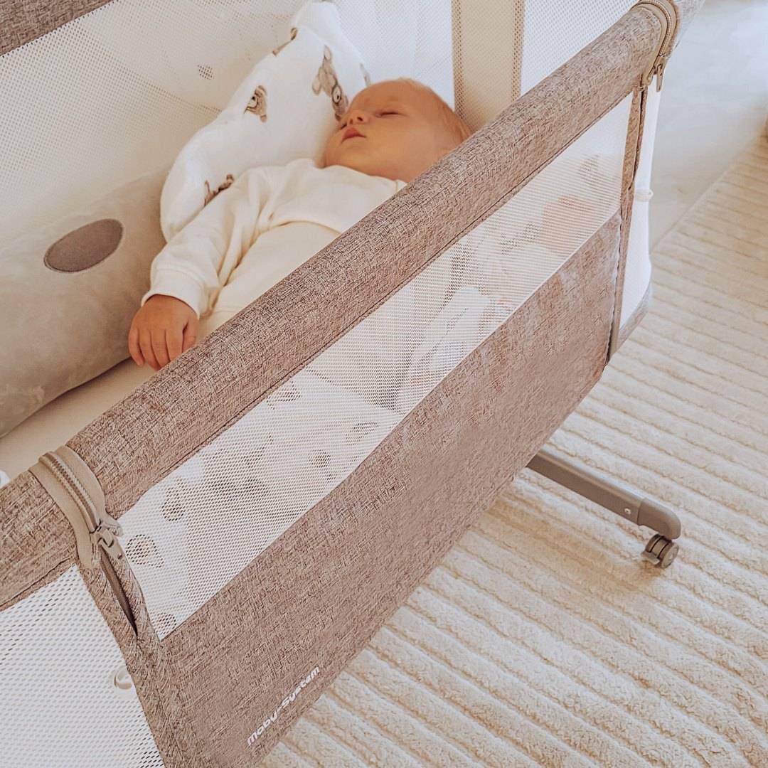 Pagarināmā gultiņa Moby-Sistēma LUNA 3in1 - pelēka