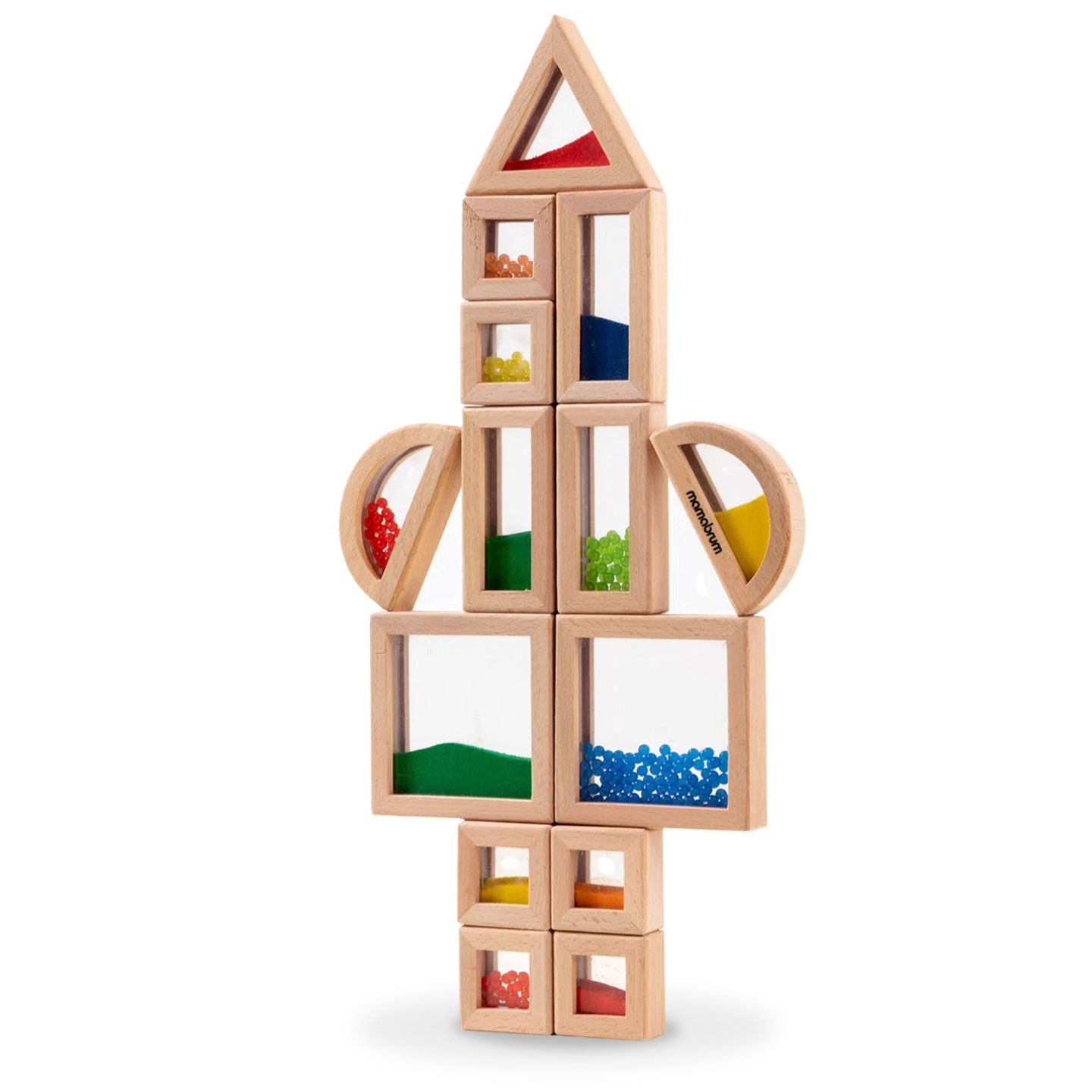 Koka sensoro klucīšu komplekts ar dažādiem pildījumiem - 15 gab