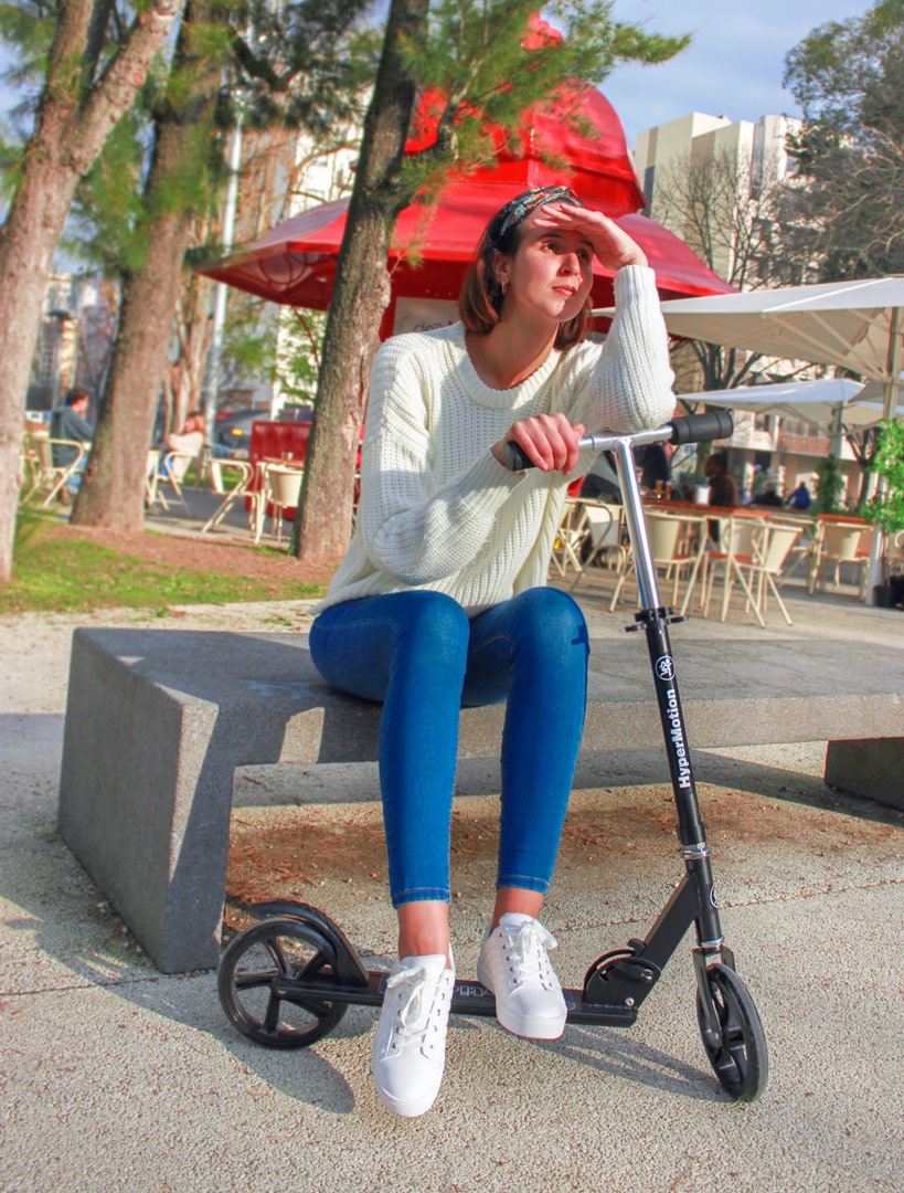 HyperMotion ROCKSTER skrejritenis - Melns