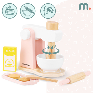 Koka mīklas maisītājs ar piederumiem, bērniem