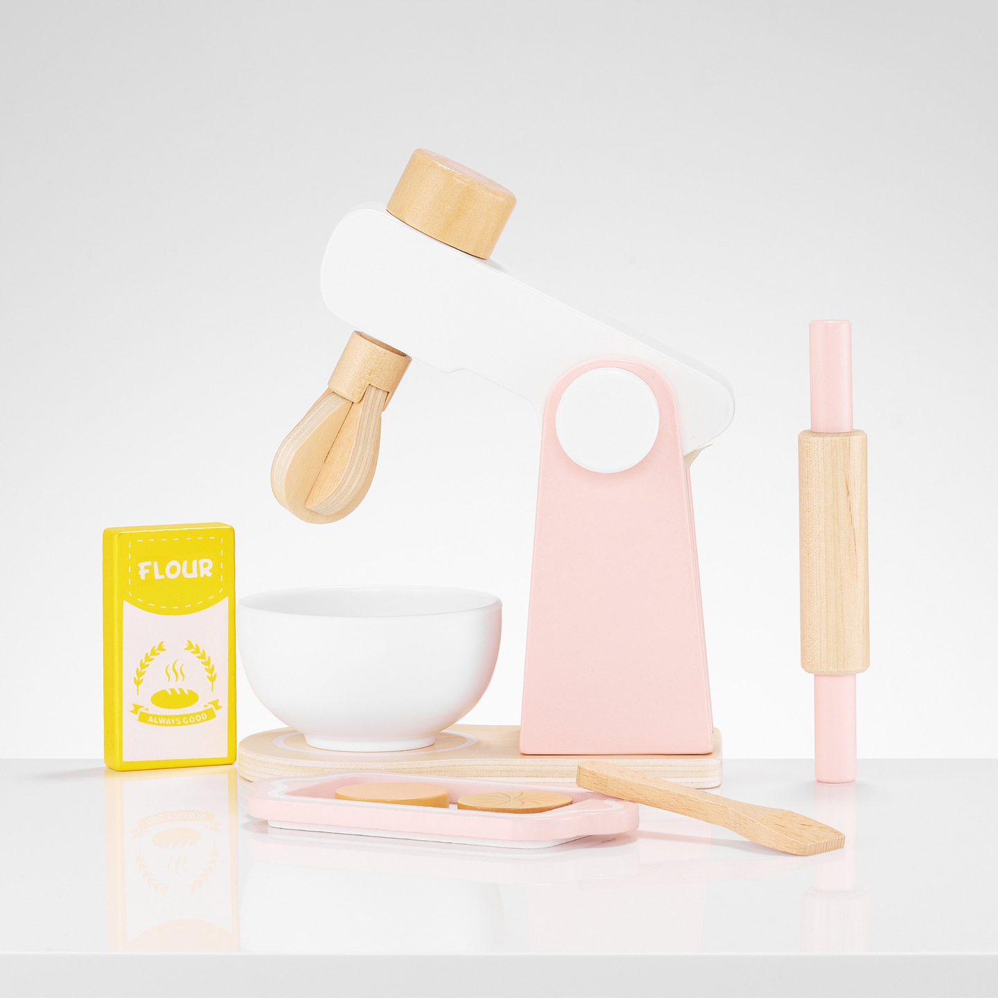 Koka mīklas maisītājs ar piederumiem, bērniem