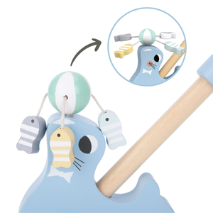 Koka blīvējums ar stūres stieni - stūmējs