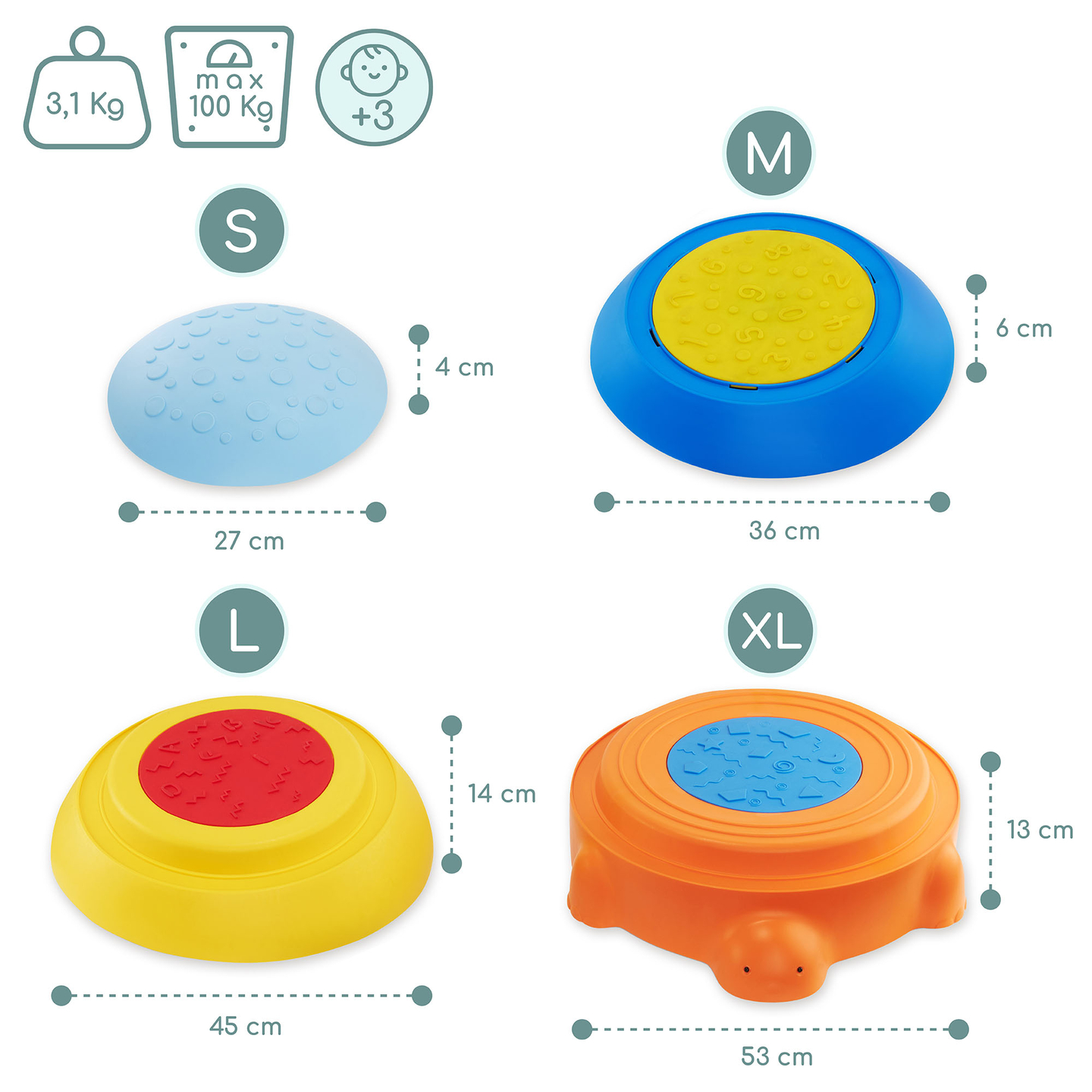 Sensorā taka bērniem - Krāsains bruņurupucis