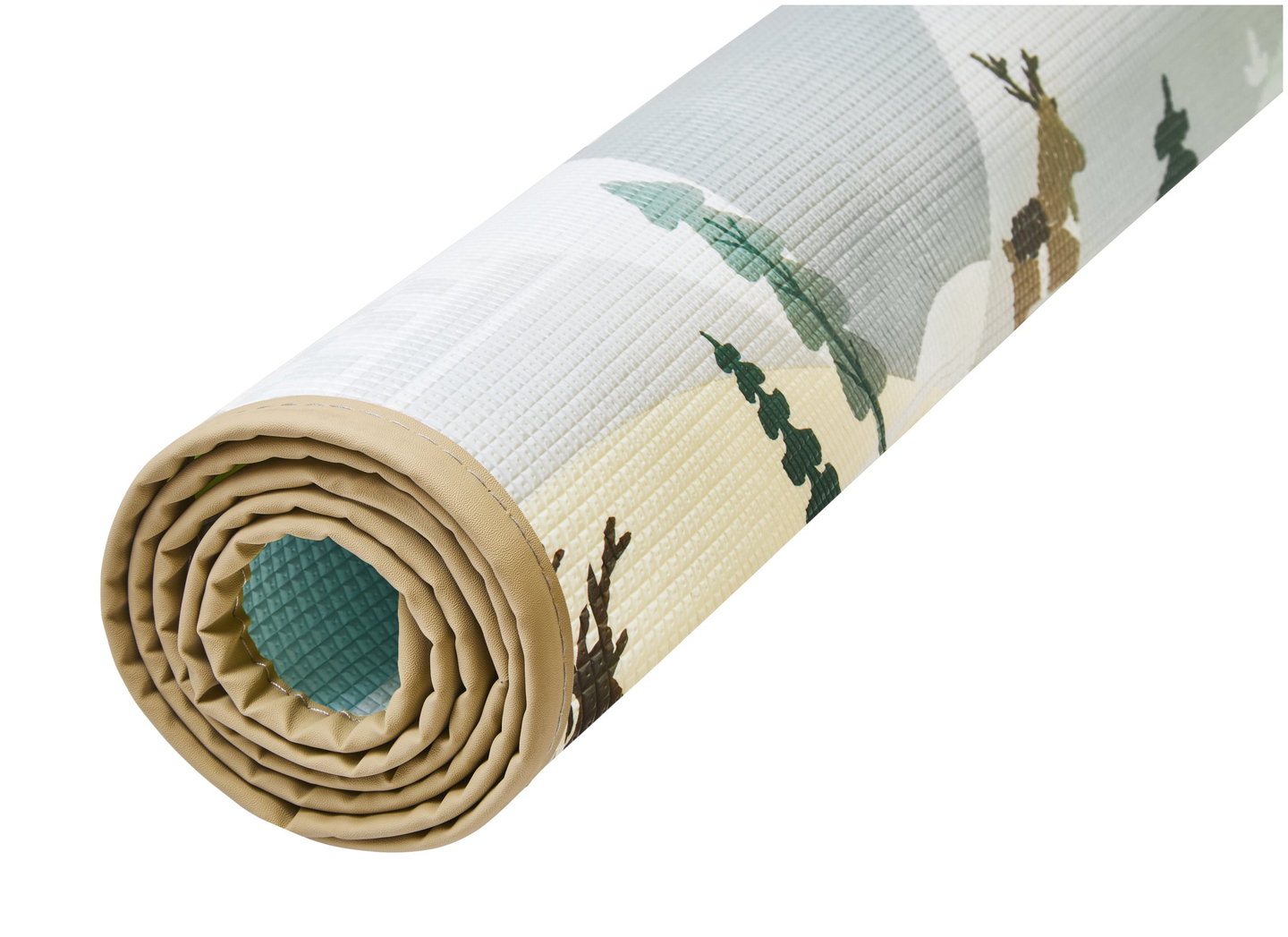 Abpusējs putuplasta paklājs - pasaku zeme / ziemas pilsēta