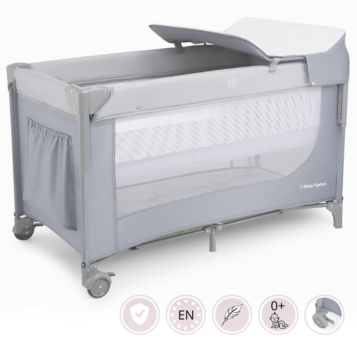 Cieši 3-in-1 pārnēsājamā gultiņa ar pārtinamo galdu, matraci un pārnēsāšanas somu