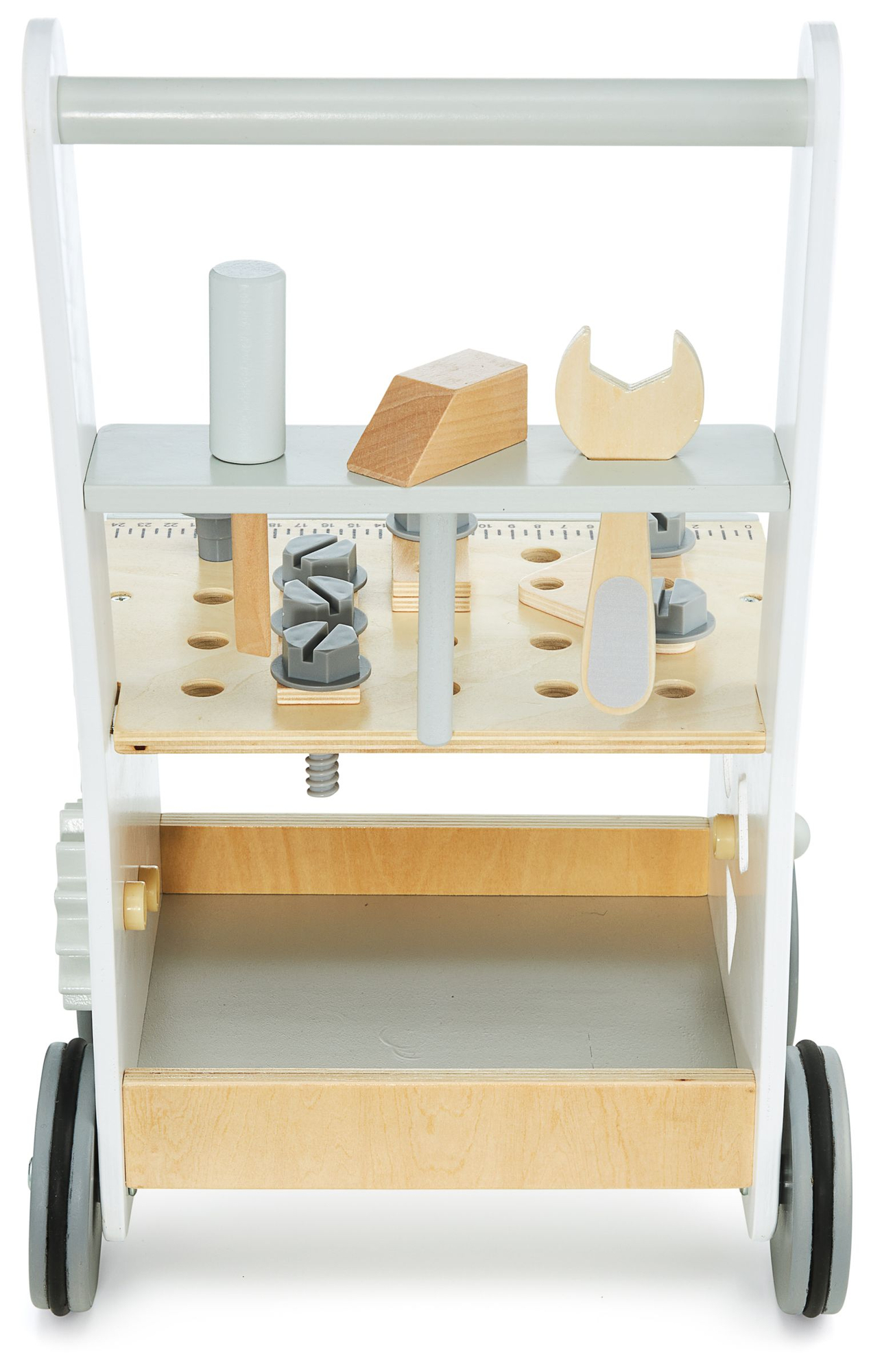 Koka stūmējs, stūmējs + darbnīca 3-in-1 - 47 elementi