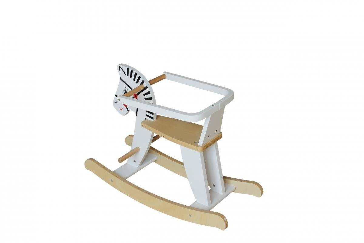 Koka šūpuļzirgs ar margām K11