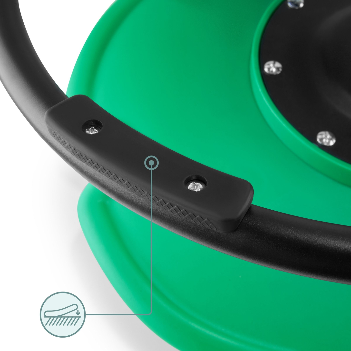 Mini bērnu karuselis Zivis - zaļa krāsa