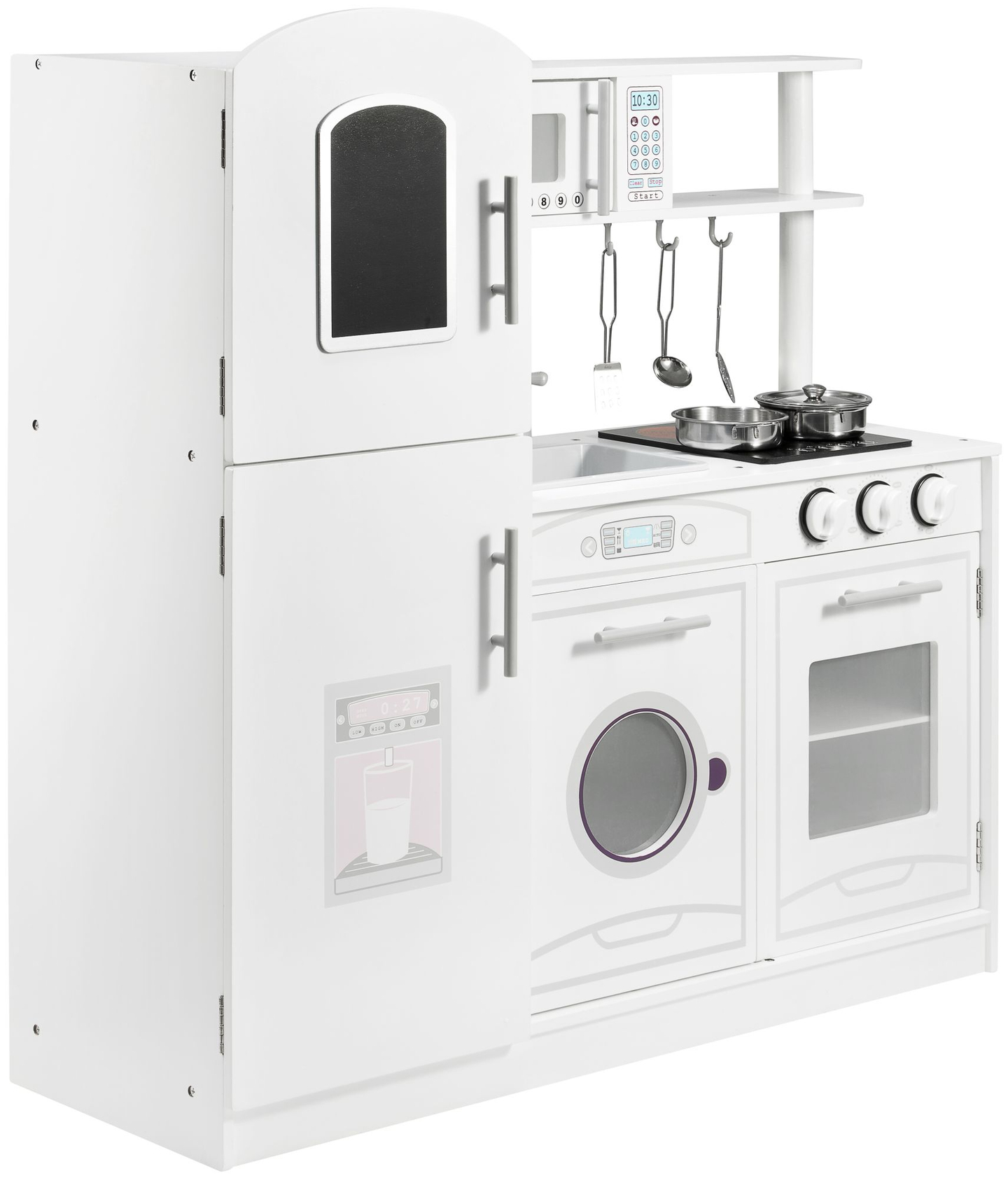 Lieli koka virtuves piederumi un priekšauts