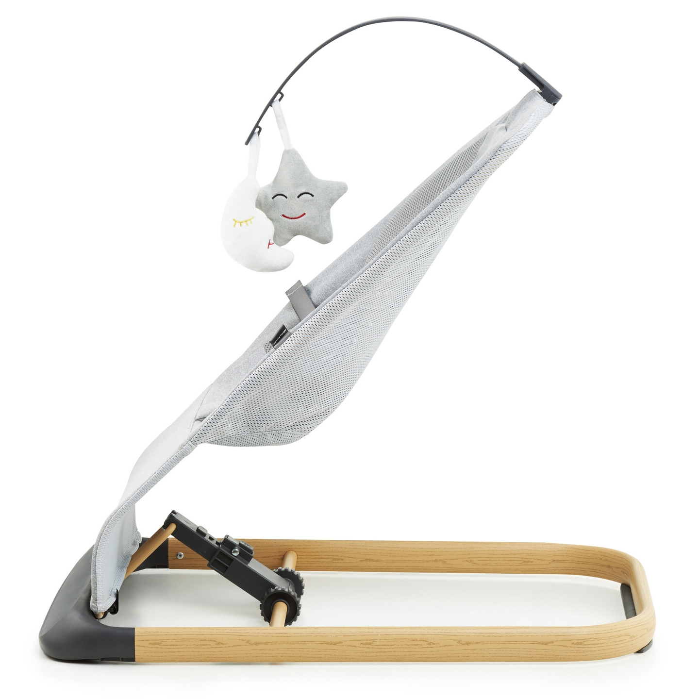 Šūpuļkrēsls 2-in-1 Moby-Sistēma LILY - pelēks