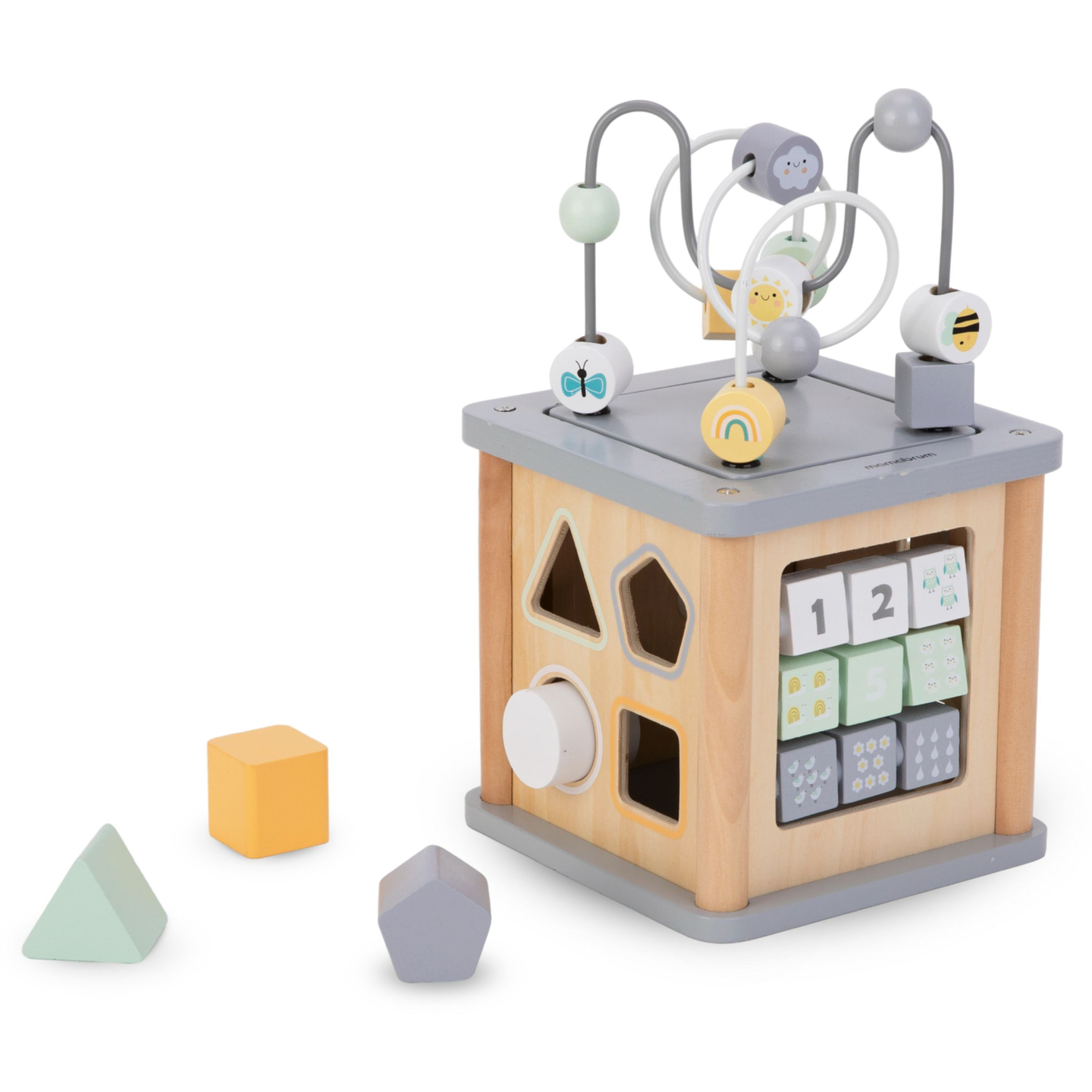 Montessori koka izglītojošais kubs - motoriskā cilpa