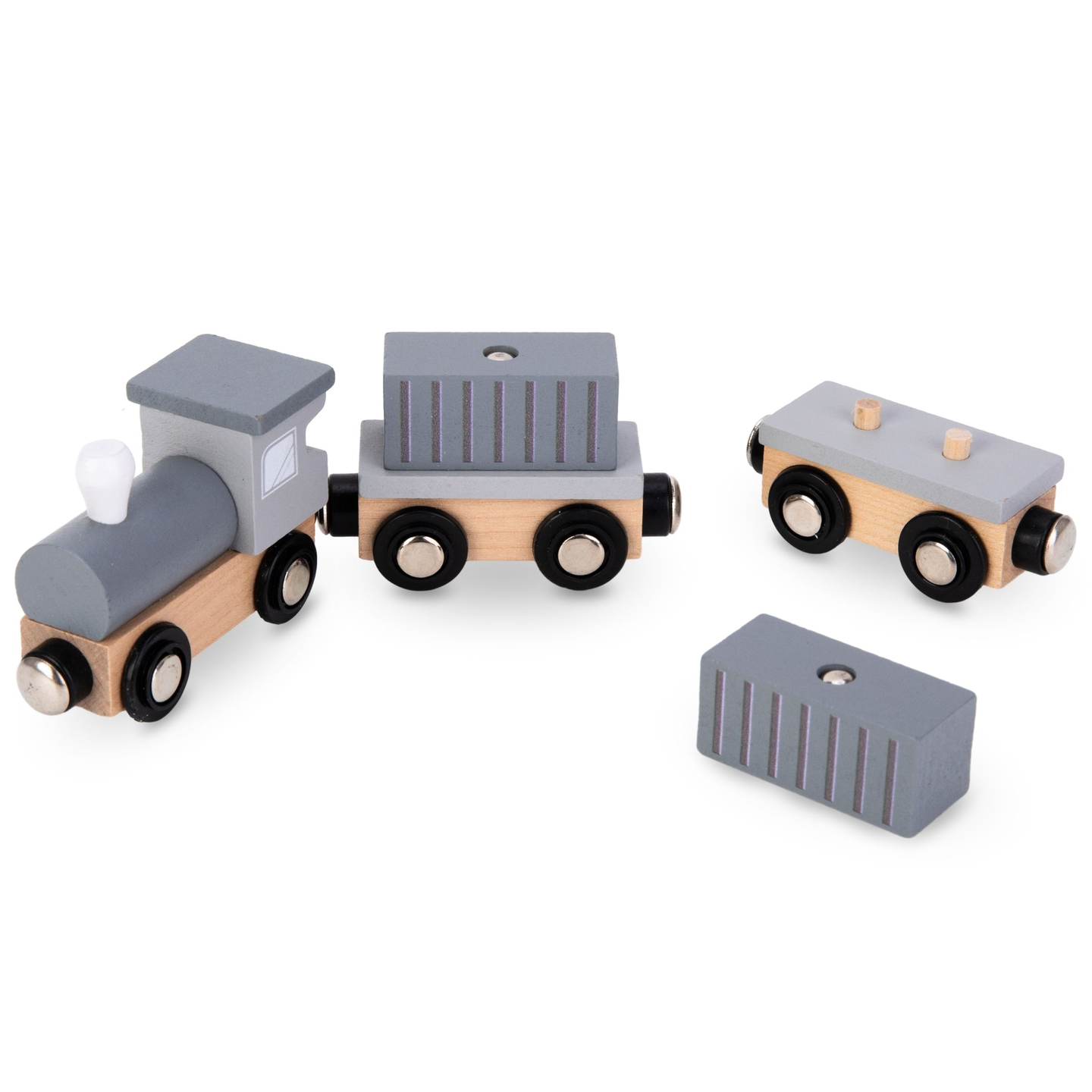 Mobilais ostas celtnis ar magnētisko vinču un piederumiem - koka komplekts