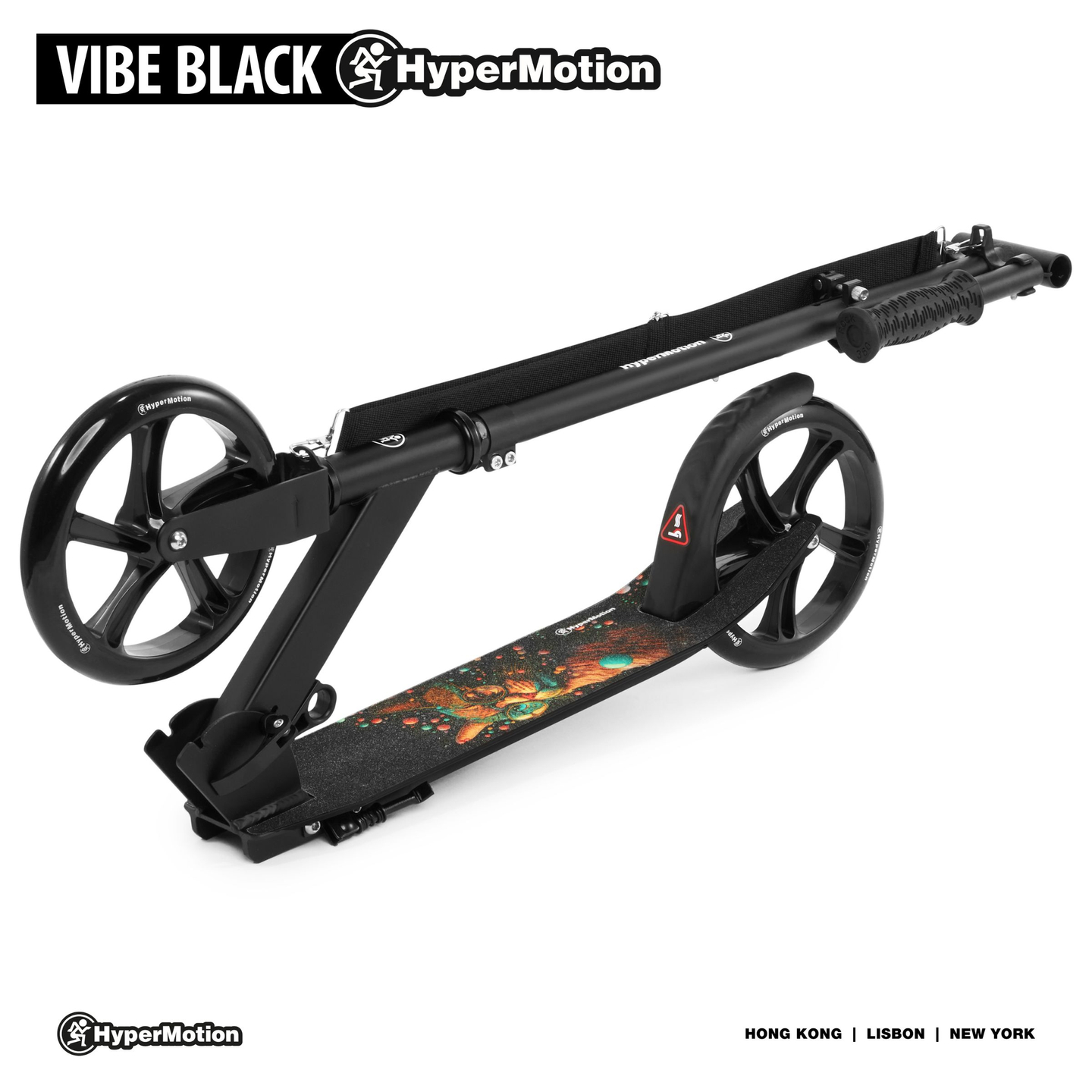 Divu riteņu pilsētas skrejritenis VIBE Black HyperMotion - 100kg