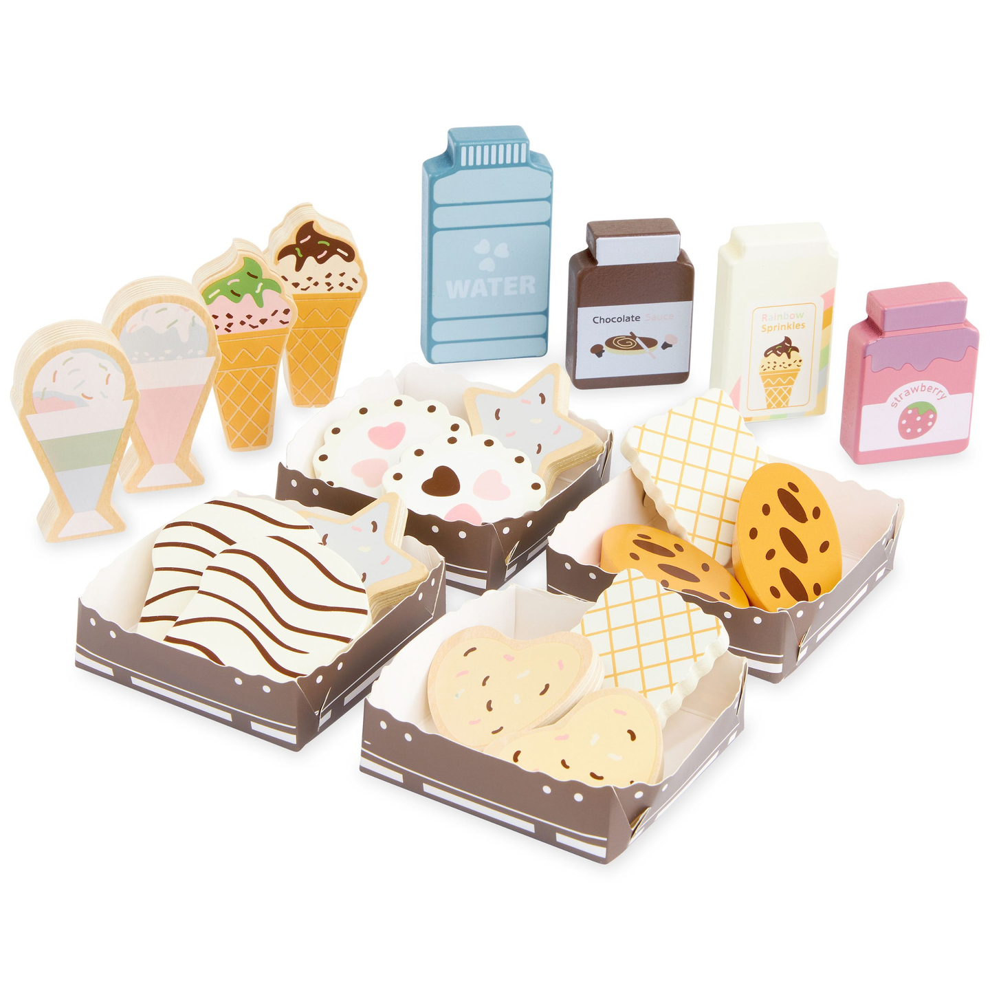 Saliekamais koka veikals - kafejnīca, konditoreja ar piederumiem