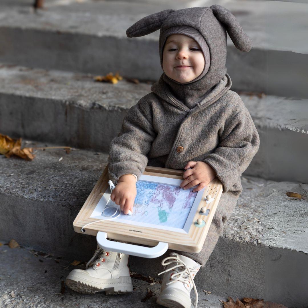 Koka albums ar zīmogiem - rasējamais dēlis