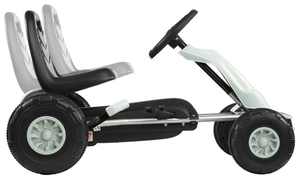 CHESTER pedāļu kartings - braucamrīks bērniem no 3 līdz 6 gadiem - pelēks