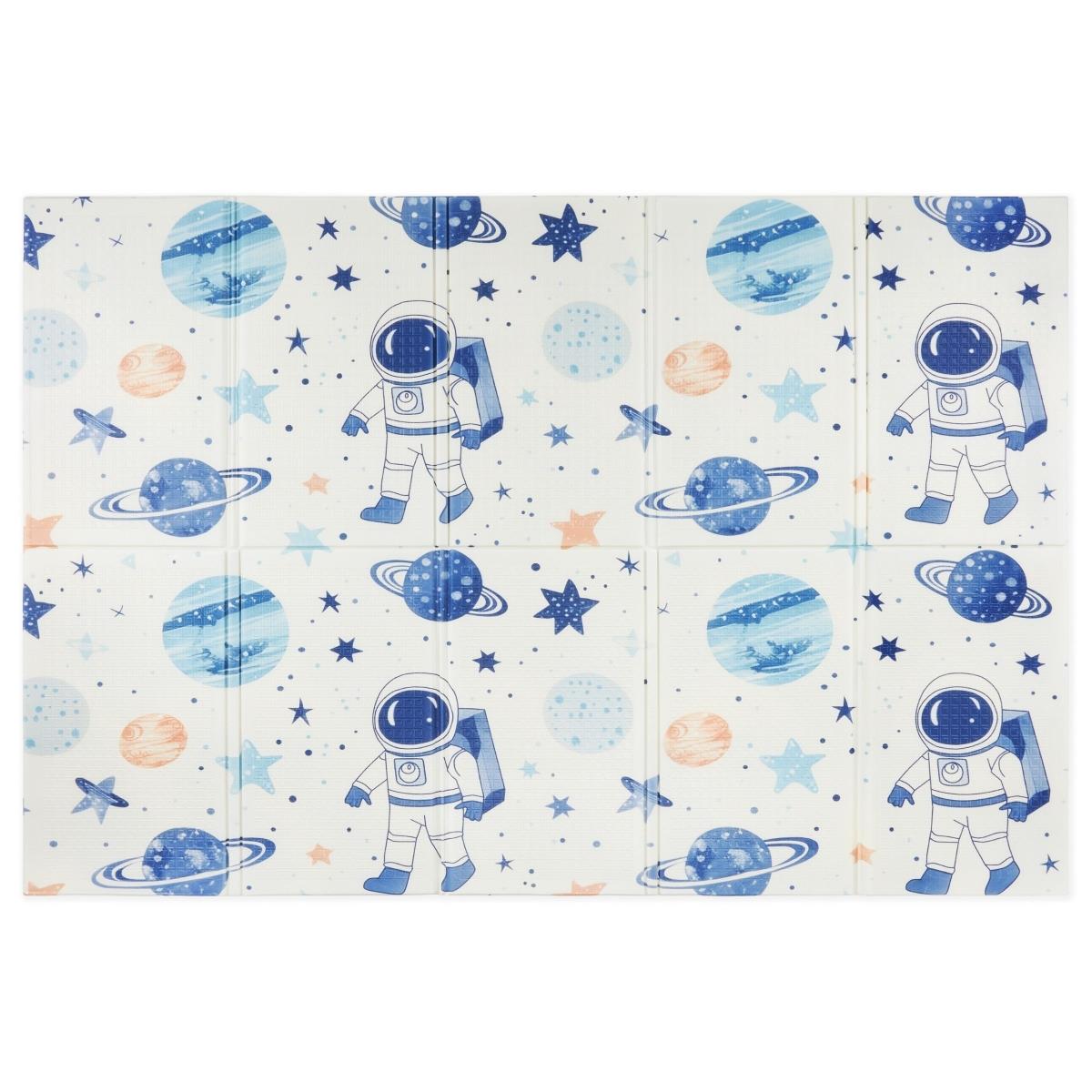 Abpusēji salokāms putuplasta paklājs 180 x 120 x 1cm - Kosmoss/Geometriskie trīsstūri