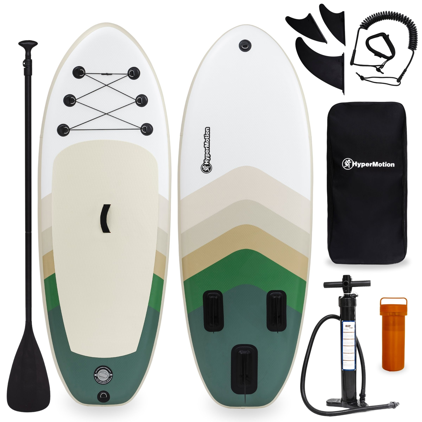 Piepūšamais SUP dēlis bērniem Stand Up Paddle 215cm ar lāpstiņu - HyperMotion WAVE BOOST 215