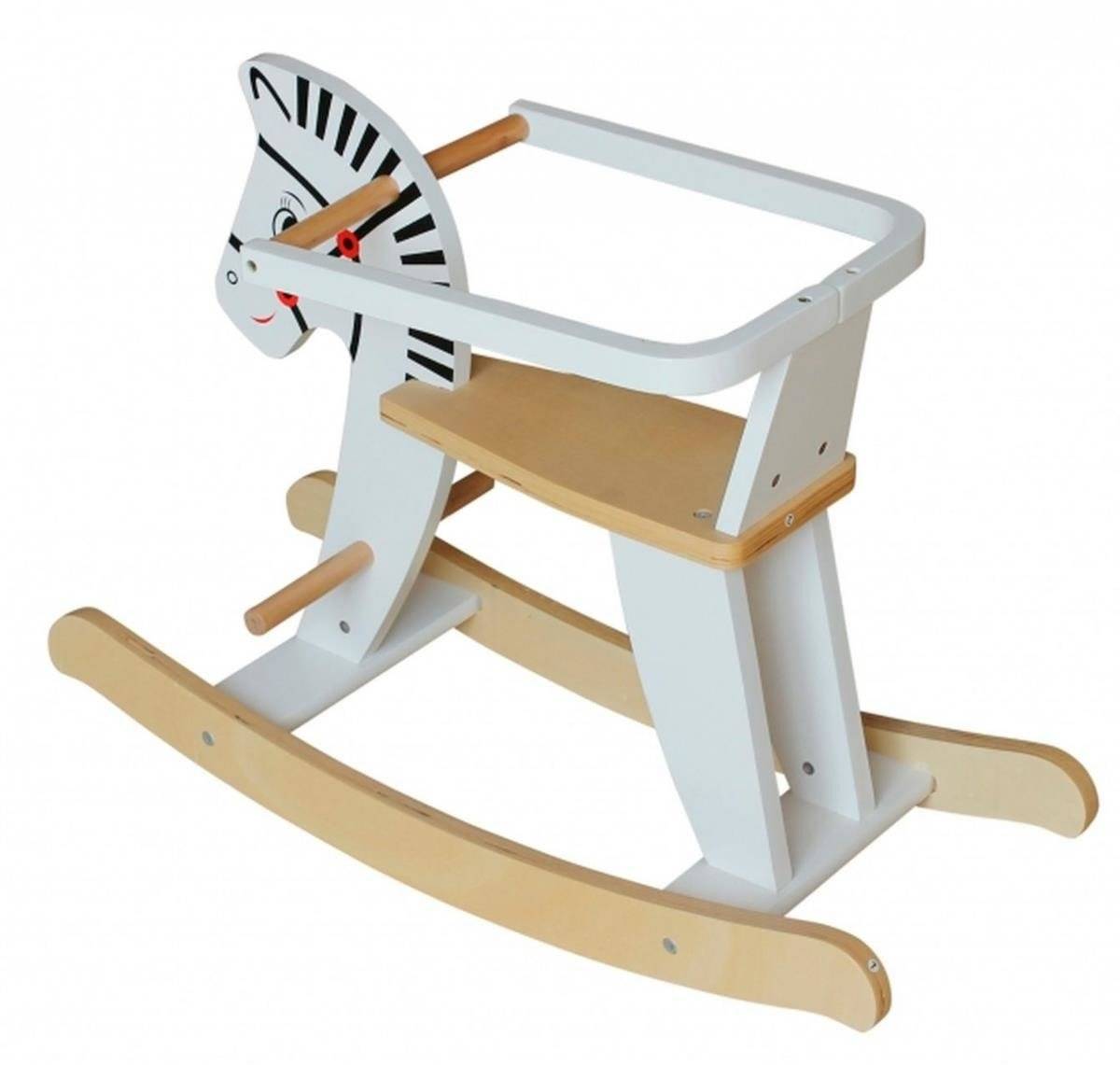 Koka šūpuļzirgs ar margām K11