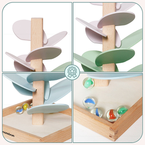 Koka kulodroms - skaņas koks ar bumbiņām