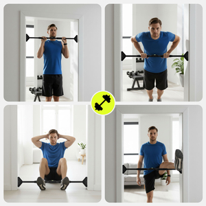 HyperMotion regulējams pievilkšanās stienis 70–100 cm, 200 kg, melns