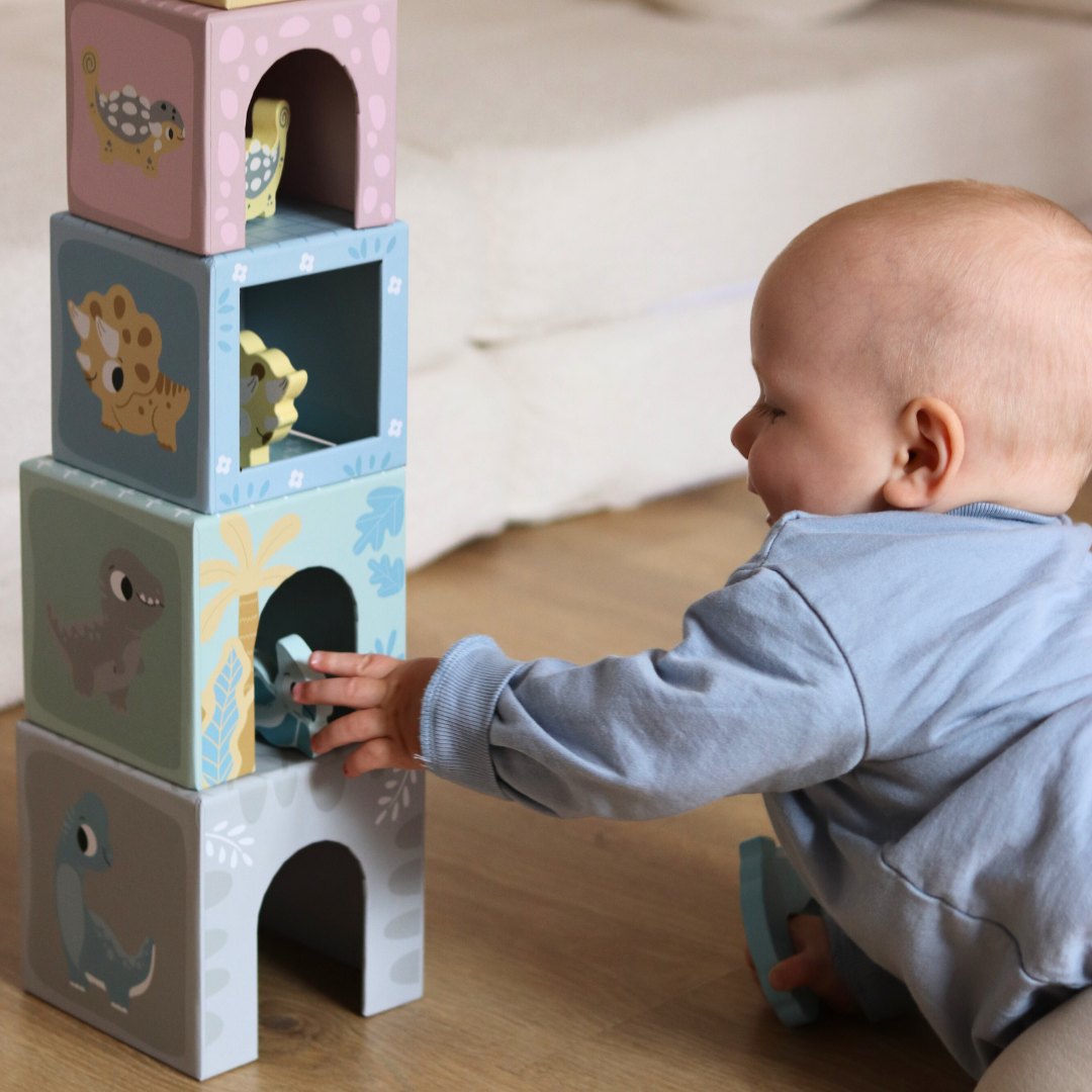 Tornis šķirotājs ar figūrām Dinozauri