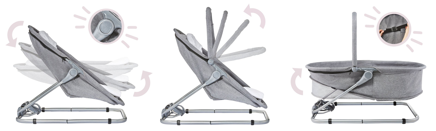 Guļamvieta + peldvieta + bērnu gultiņa 3 in 1 - Moby-System MILA