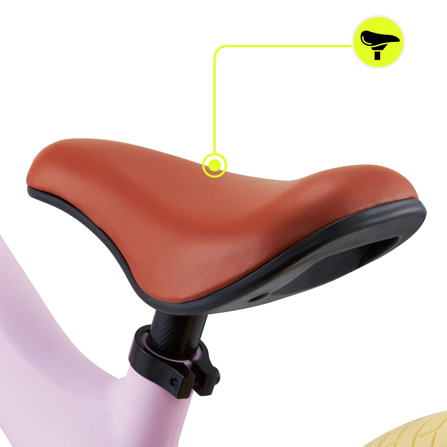 HyperMotion Marcelo bērnu distanču velosipēds - rozā krāsā