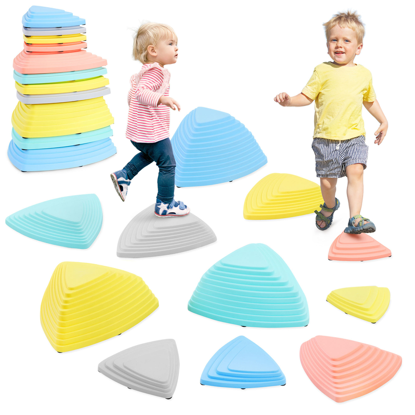 Krāsaini balansēšanas akmentiņi - 11 gab