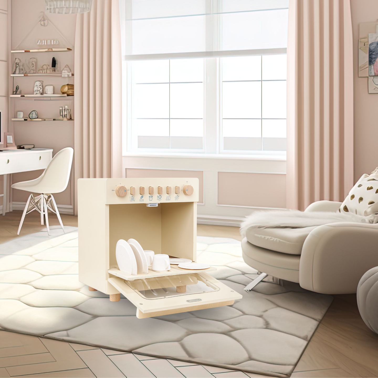 Koka trauku mazgājamā mašīna ar piederumiem