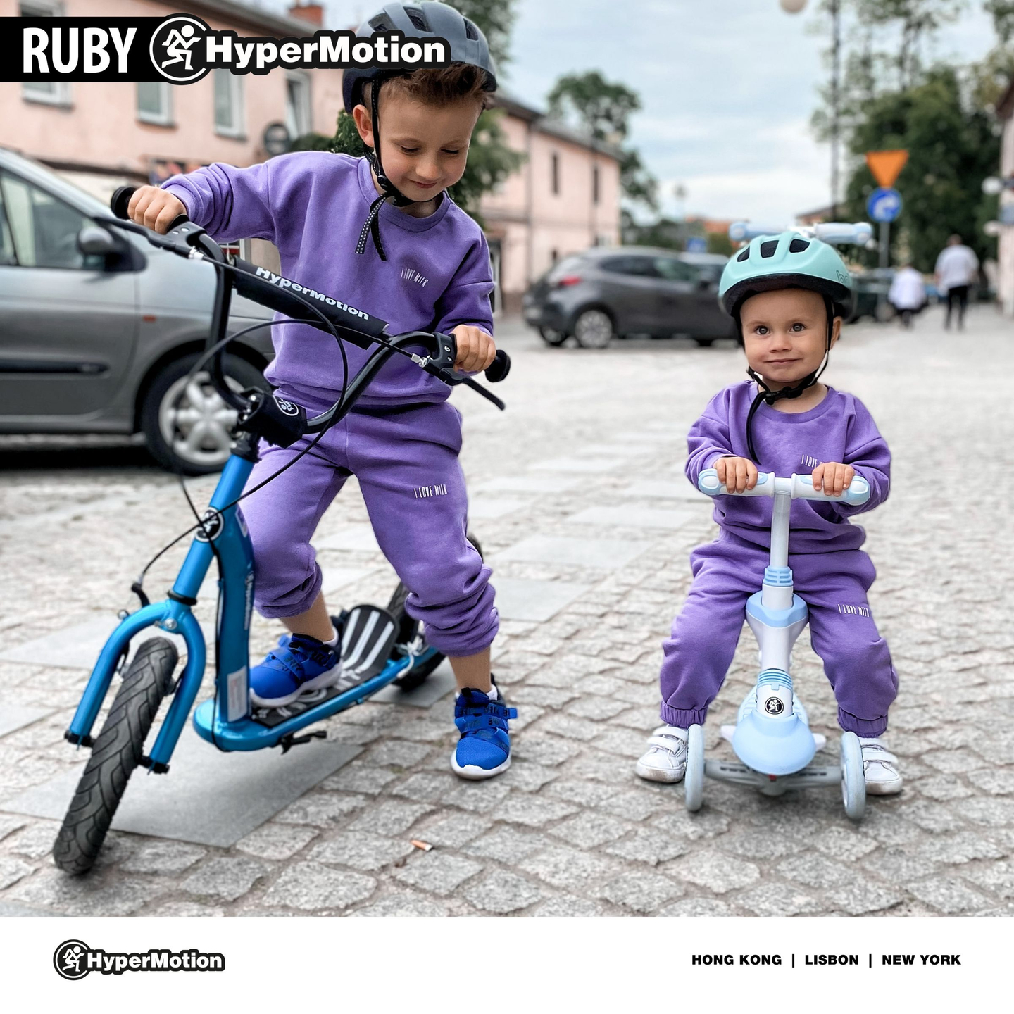 HyperMotion RUBY 12 skrejritenis (30 cm piepūšamie riteņi) - Zils