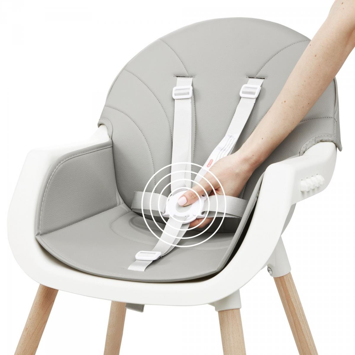 AMELIA barošanas krēsls 3in1 Moby-System, pelēks