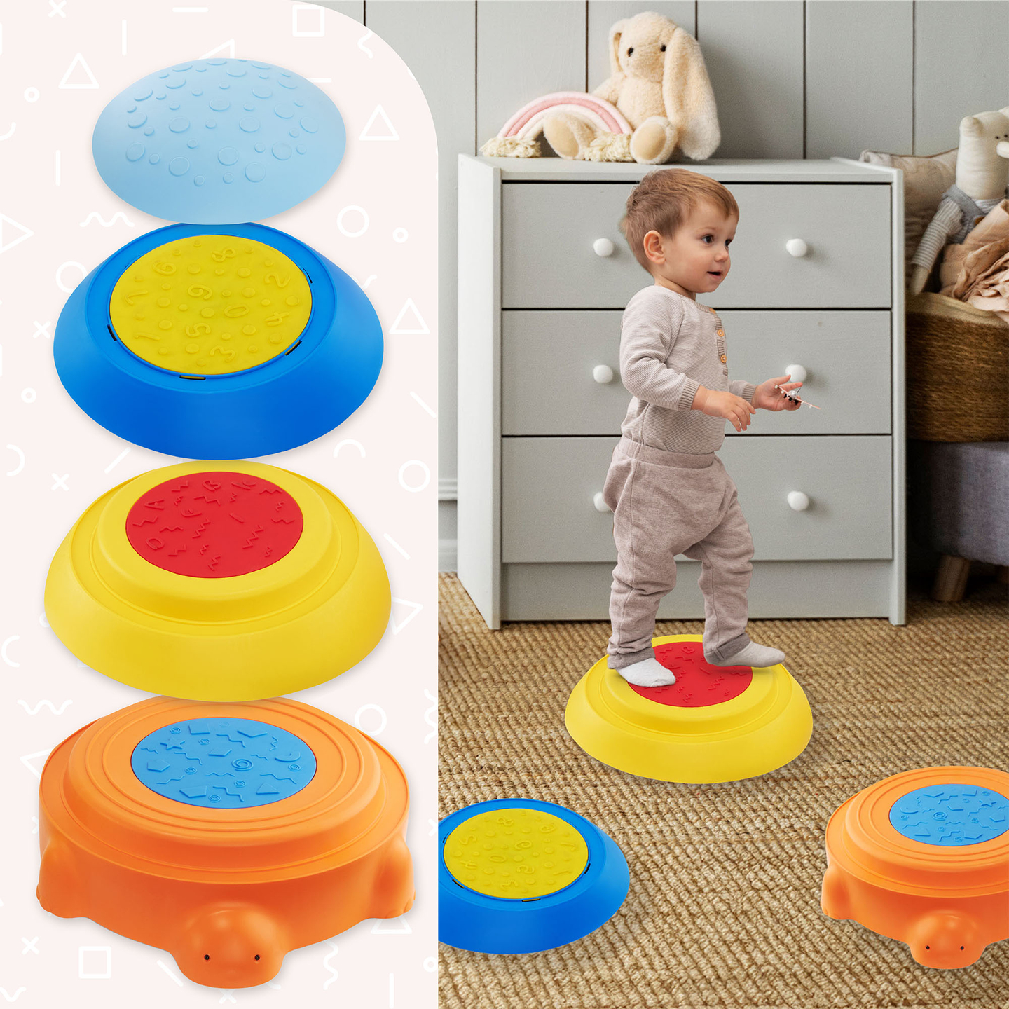 Sensorā taka bērniem - Krāsains bruņurupucis