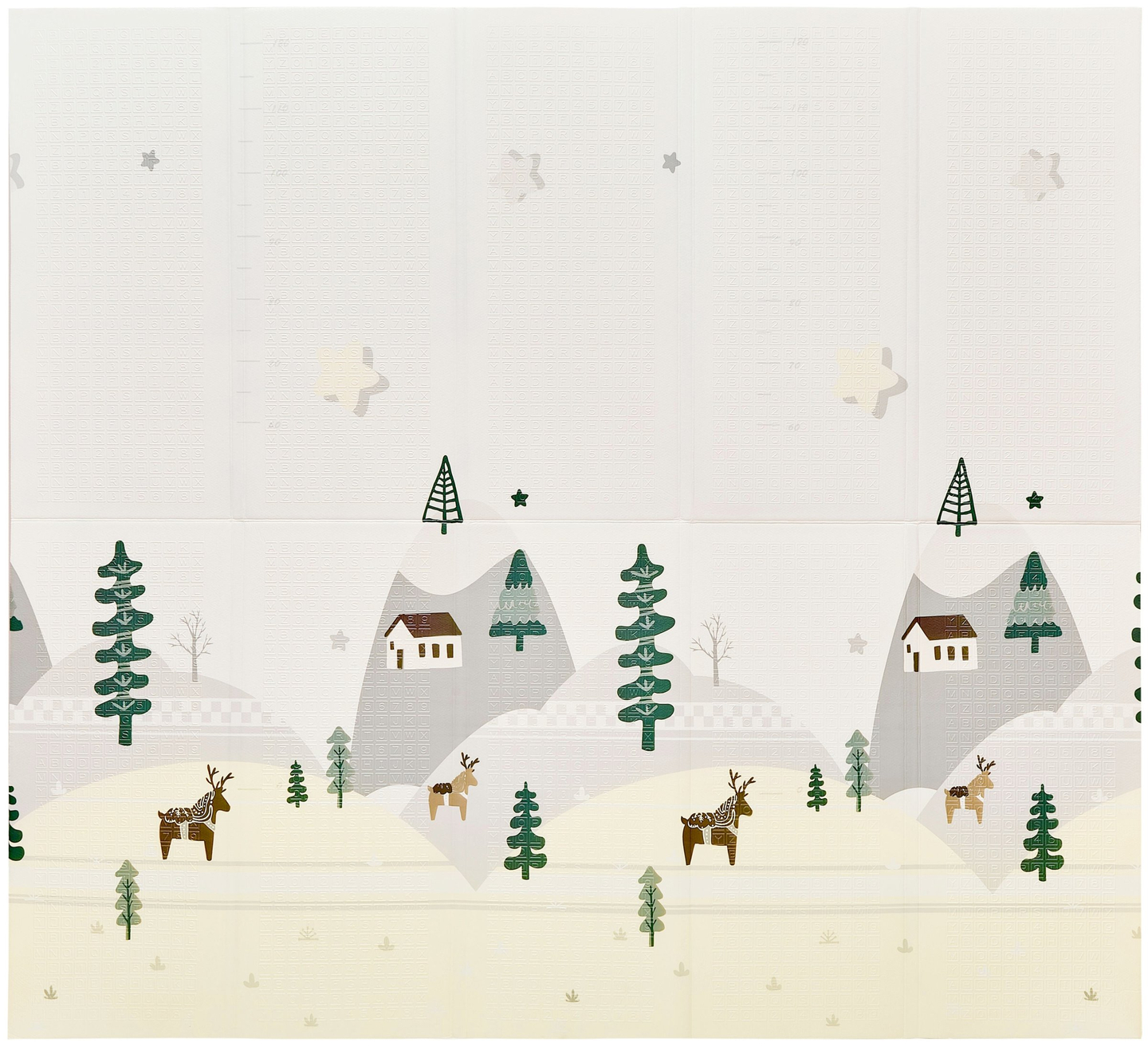 Divpusējs putuplasta paklājs XXL - salokāms 1 CM (kalnu un ceļu)