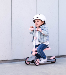 HyperMotion 3in1 līdzsvara trīsritenis - rozā krāsā