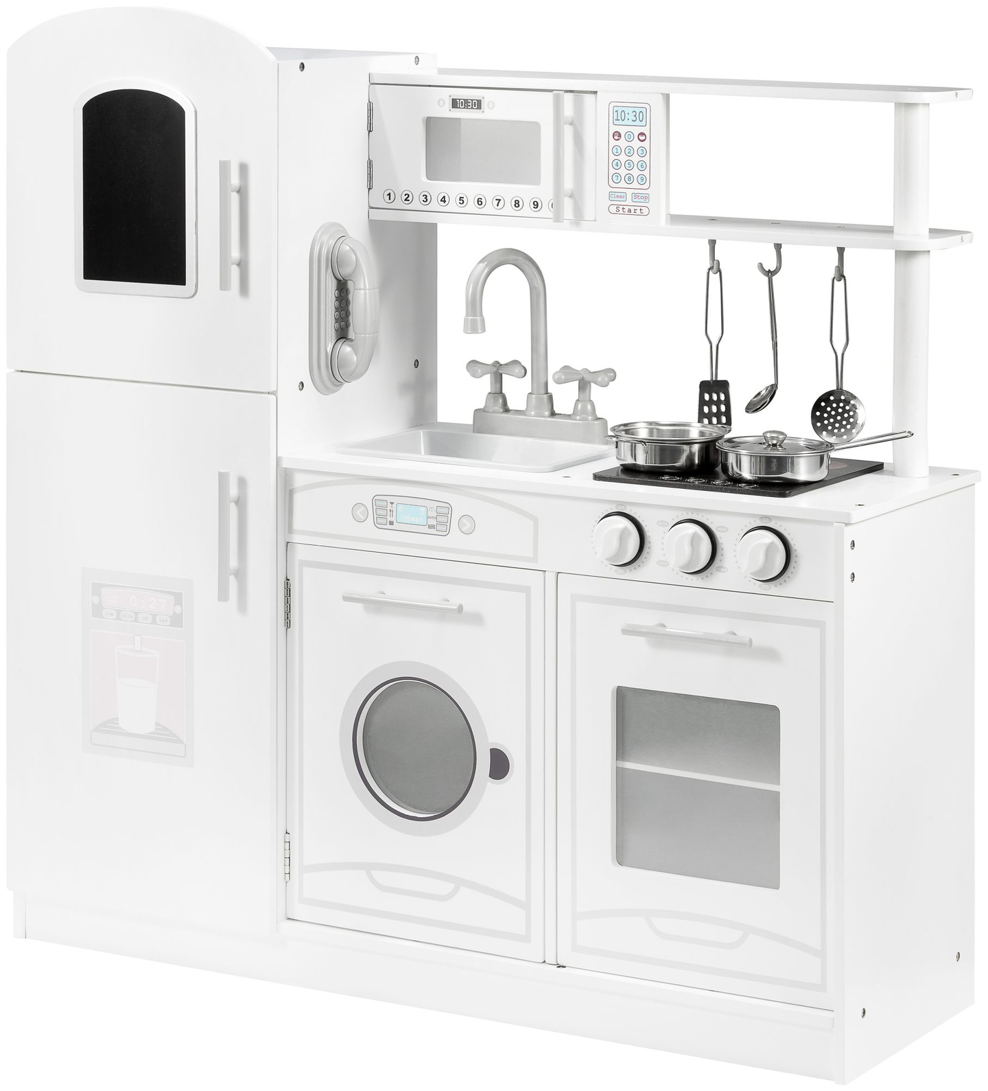 Lieli koka virtuves piederumi un priekšauts