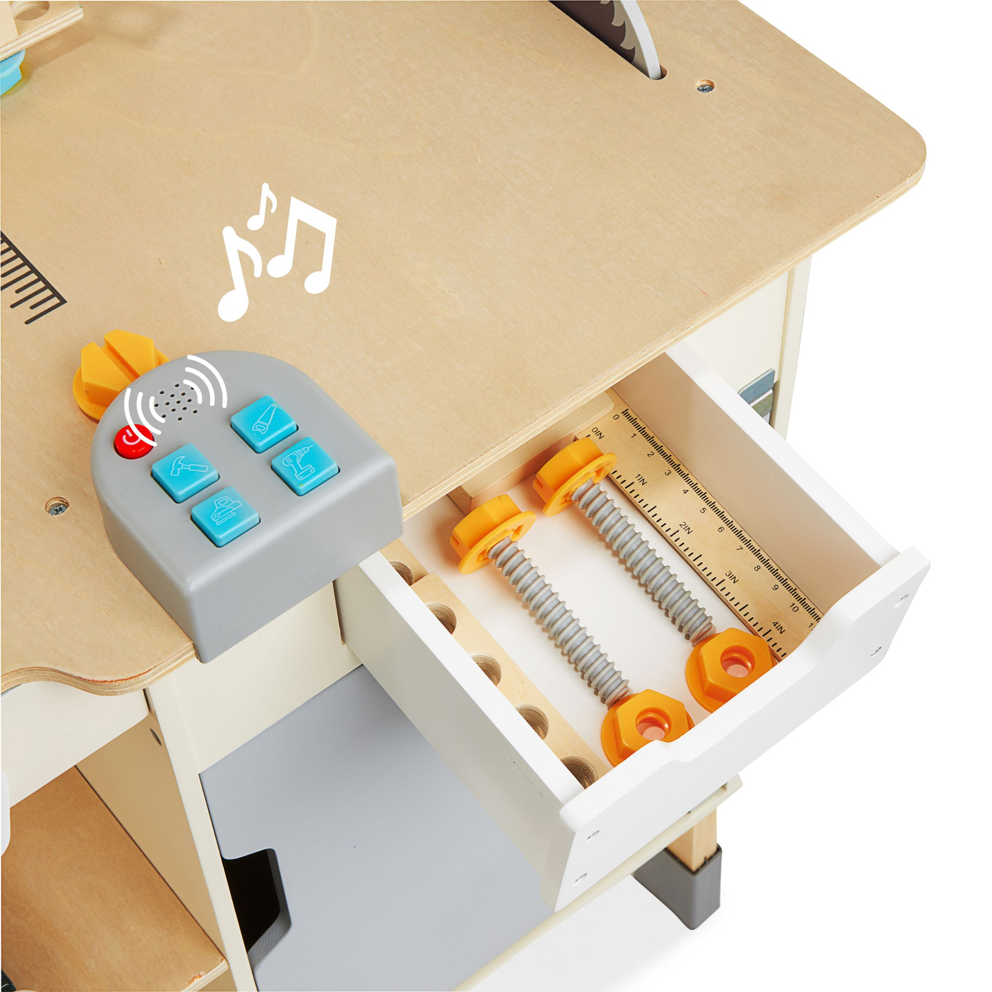 XXL Liela koka darbnīca ar instrumentiem - DIY komplekts, 74 elementi