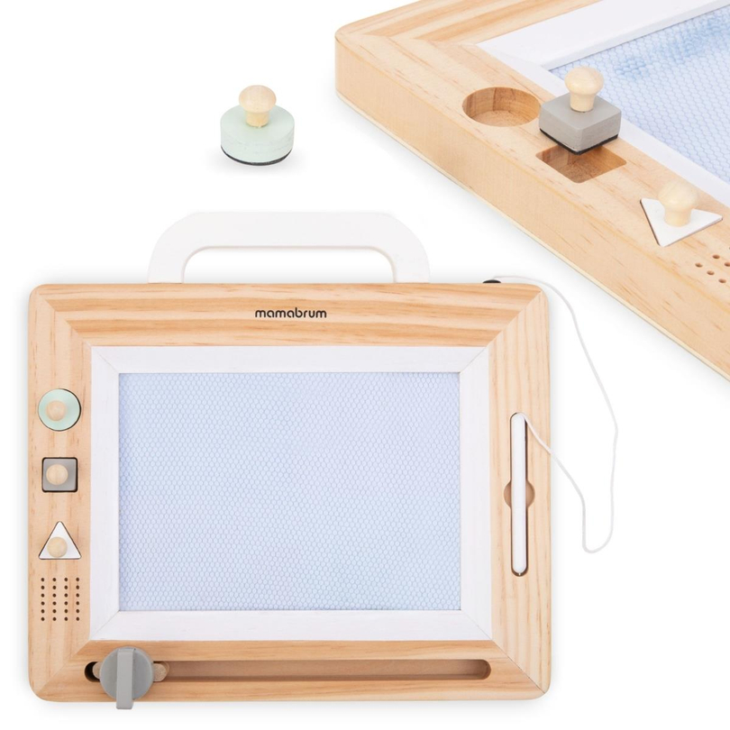 Koka albums ar zīmogiem - rasējamais dēlis