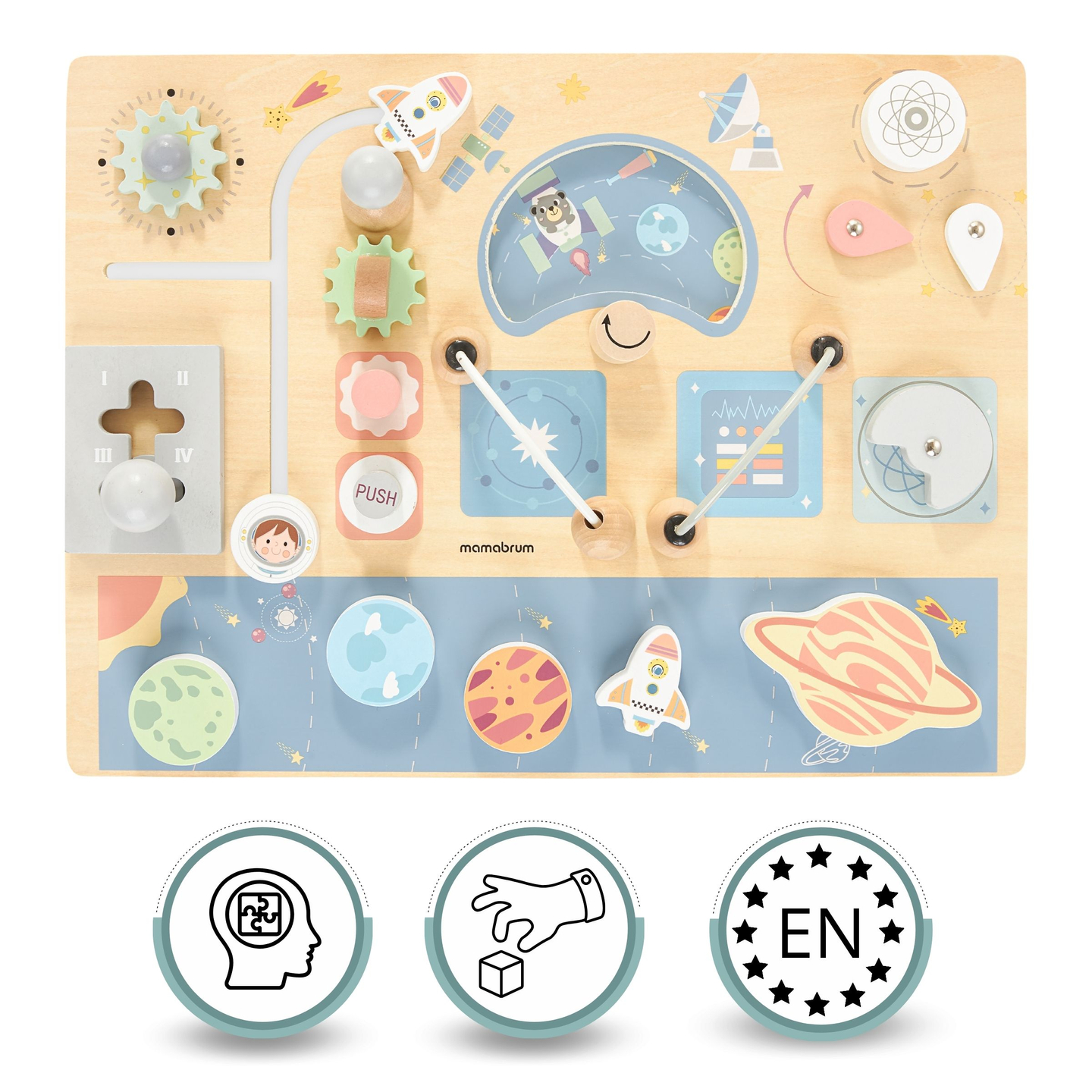 Koka manipulatīvais dēlis - Cosmos