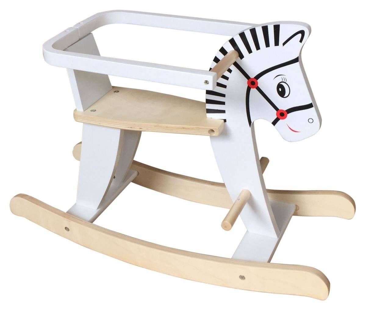 Koka šūpuļzirgs ar margām K11