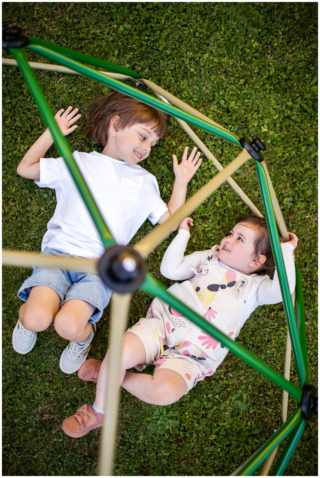 HyperMotion bērnu kāpšanas kupols XL, ģeodoms, dārza rotaļu laukums, diametrs: 1,8 m