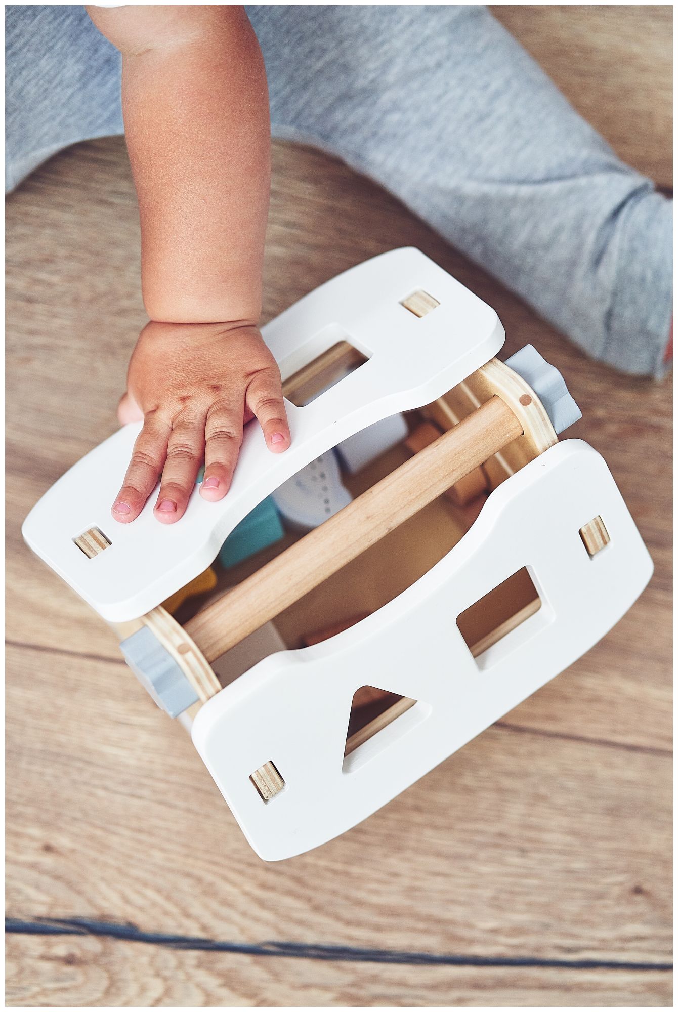 Sorteris - izglītojoša koka māja ar klucīšiem