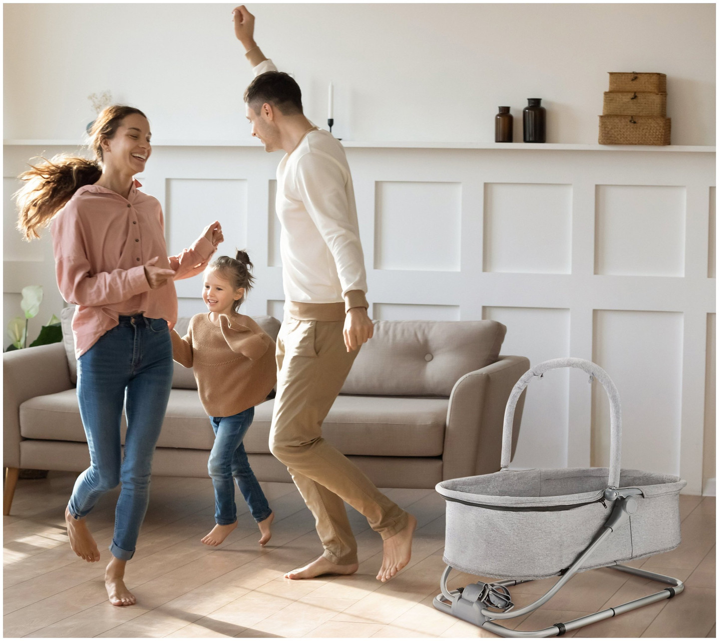 Guļamvieta + peldvieta + bērnu gultiņa 3 in 1 - Moby-System MILA