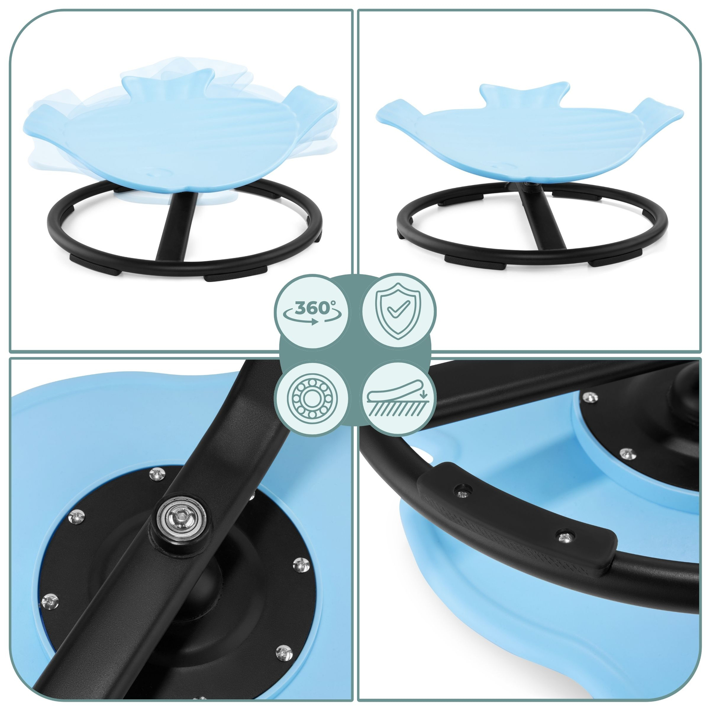 Mini karuselis bērniem Zivis - zils