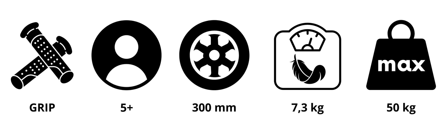HyperMotion RUBY 12 skrejritenis (30 cm piepūšamie riteņi) - Zils